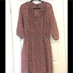 Floral 3/4 sleeve dress